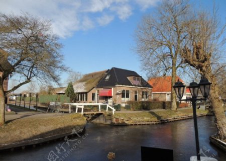 荷兰羊角村图片
