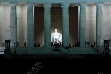 林肯雕塑图片