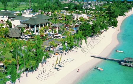毛里求斯酒店外观沙滩图片