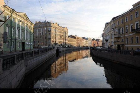 莫斯科街道的河畔图片