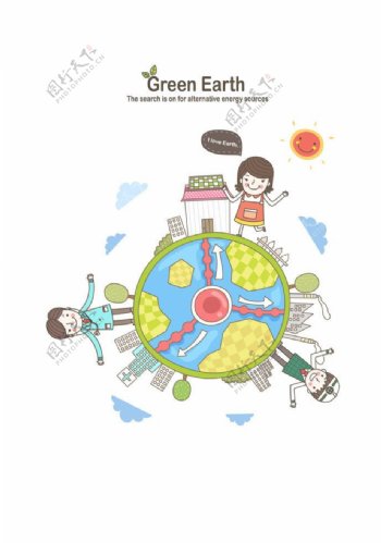 保护环境绿化地球图片