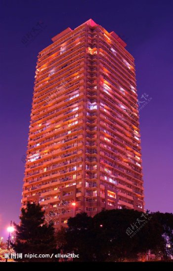 夜市高楼图片