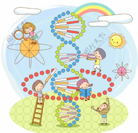 基因DNA模型图片