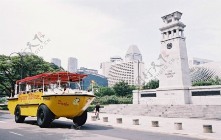 新加坡观光旅游车图片