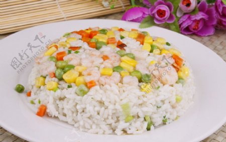 虾仁米饭图片