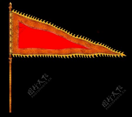 古典三角旗图片