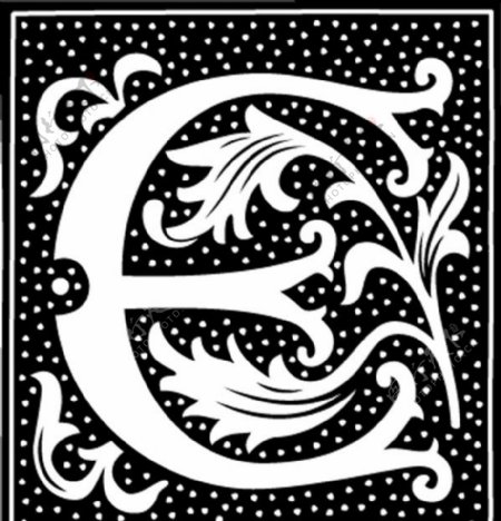 花式字母E字图片