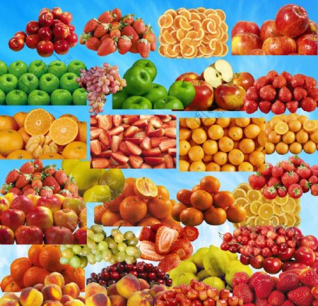 各种分层水果图片