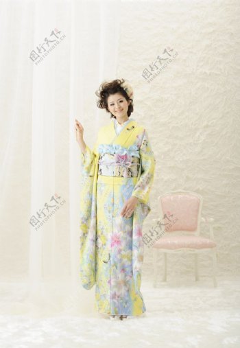日本女性和服展示图片