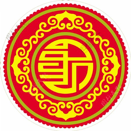 蒙古福字图片