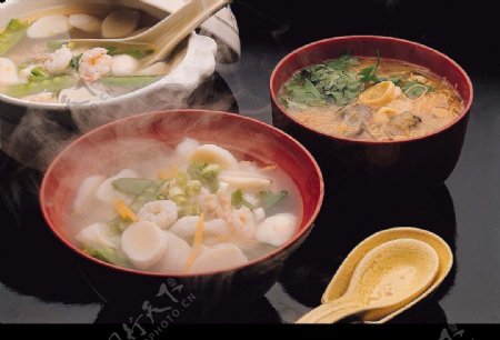 干贝虾仁汤和面线图片
