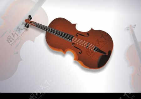 小提琴手绘图片