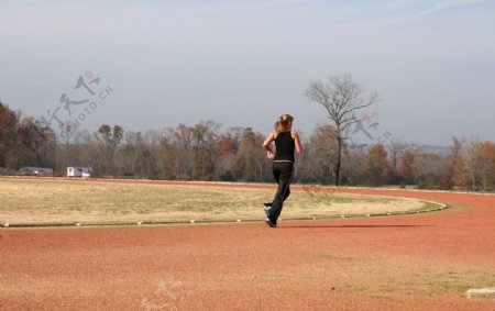 美女跑步运动员图片