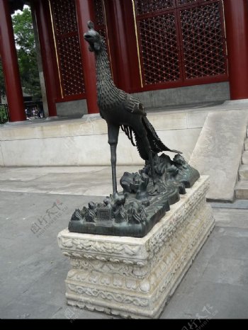 颐和园孔雀石雕图片