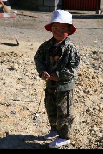 藏族的儿童图片