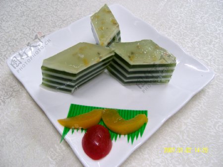 绿茶桂花糕图片