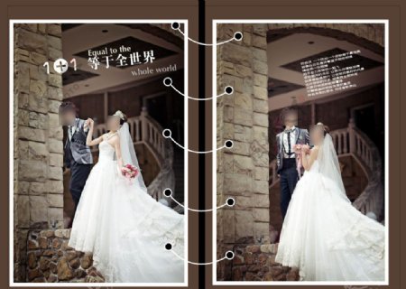 婚纱照相册模板图片