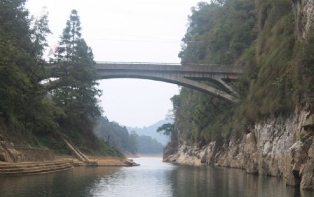 河源桂山风景桥图片