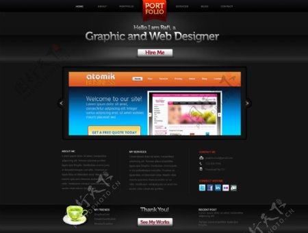 网页设计网页模版图片