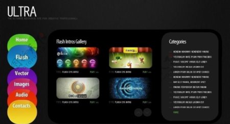 flashxml源文件欧美精美动作网站模板图片