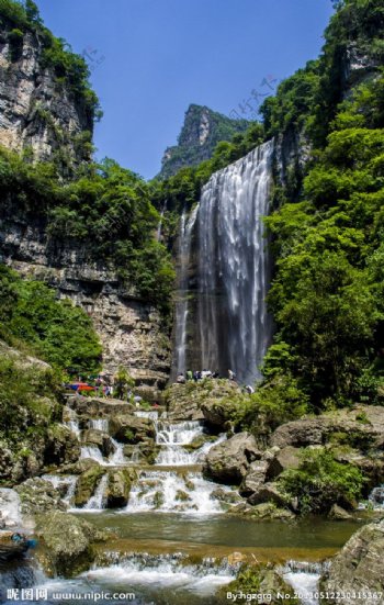 三峡大瀑布全景图片