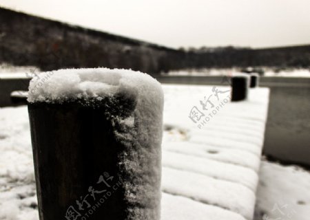 琵琶湖雪景图片