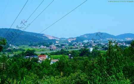 山水梅州乡村景色图片