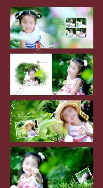 漂亮花朵儿童写真图片