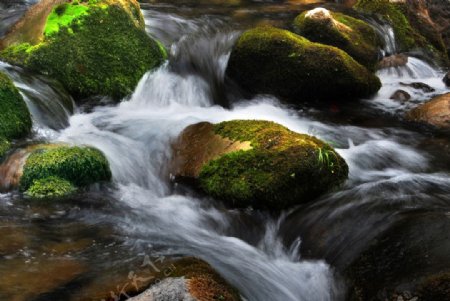 武陵峡谷中石头图片
