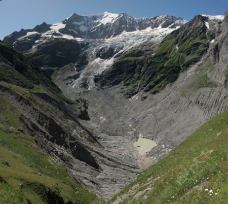 瑞士山谷风景图片