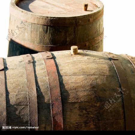 葡萄酒木桶图片