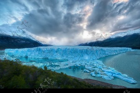 冰岛的冰川图片
