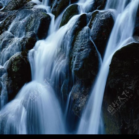 高清风景照清溪自然15瀑布图片