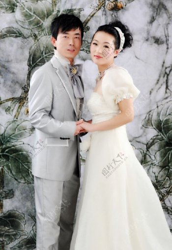 小王的婚纱照片图片
