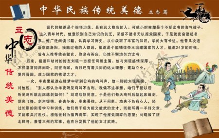中华民族传统美德展板图片