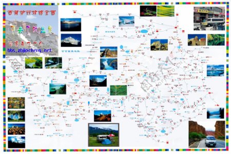 西藏旅游路线图图片