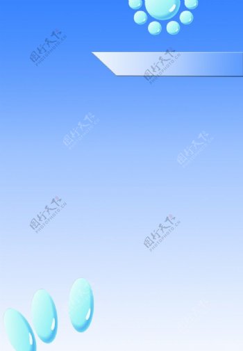 水晶石头蓝色背景图片