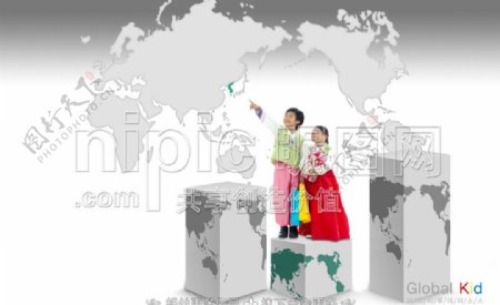 韩国儿童海报图片
