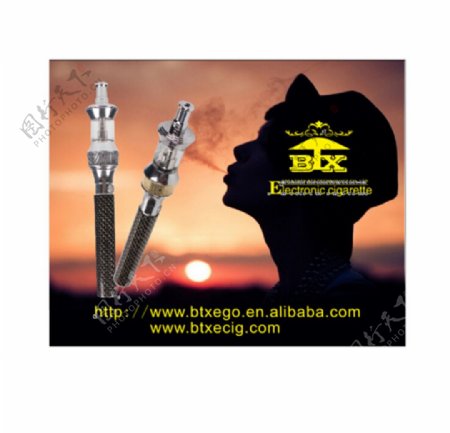 电子烟双色雾化器广告图片