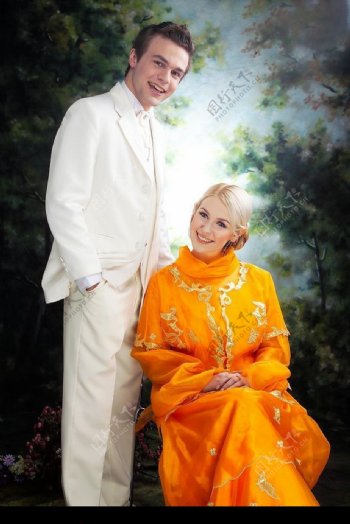 皇室婚纱婚图片