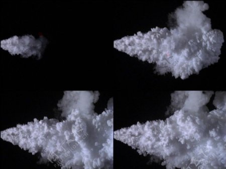 烟雾喷射动态素材图片