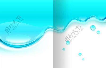 蓝色水珠流行封面图片