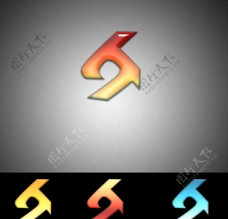 H字形Logo设计图片