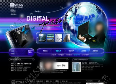 韩国网站主页图片