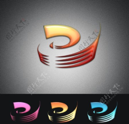 E字形Logo设计图片