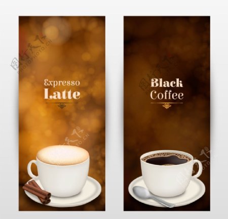 欧式咖啡卡片图片