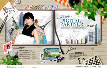 韩国模板网页图片