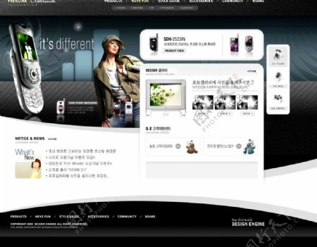 韩国网页设计模板系列图片