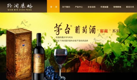 一个葡萄酒网站方案图片
