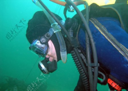 潜水员摄影图片